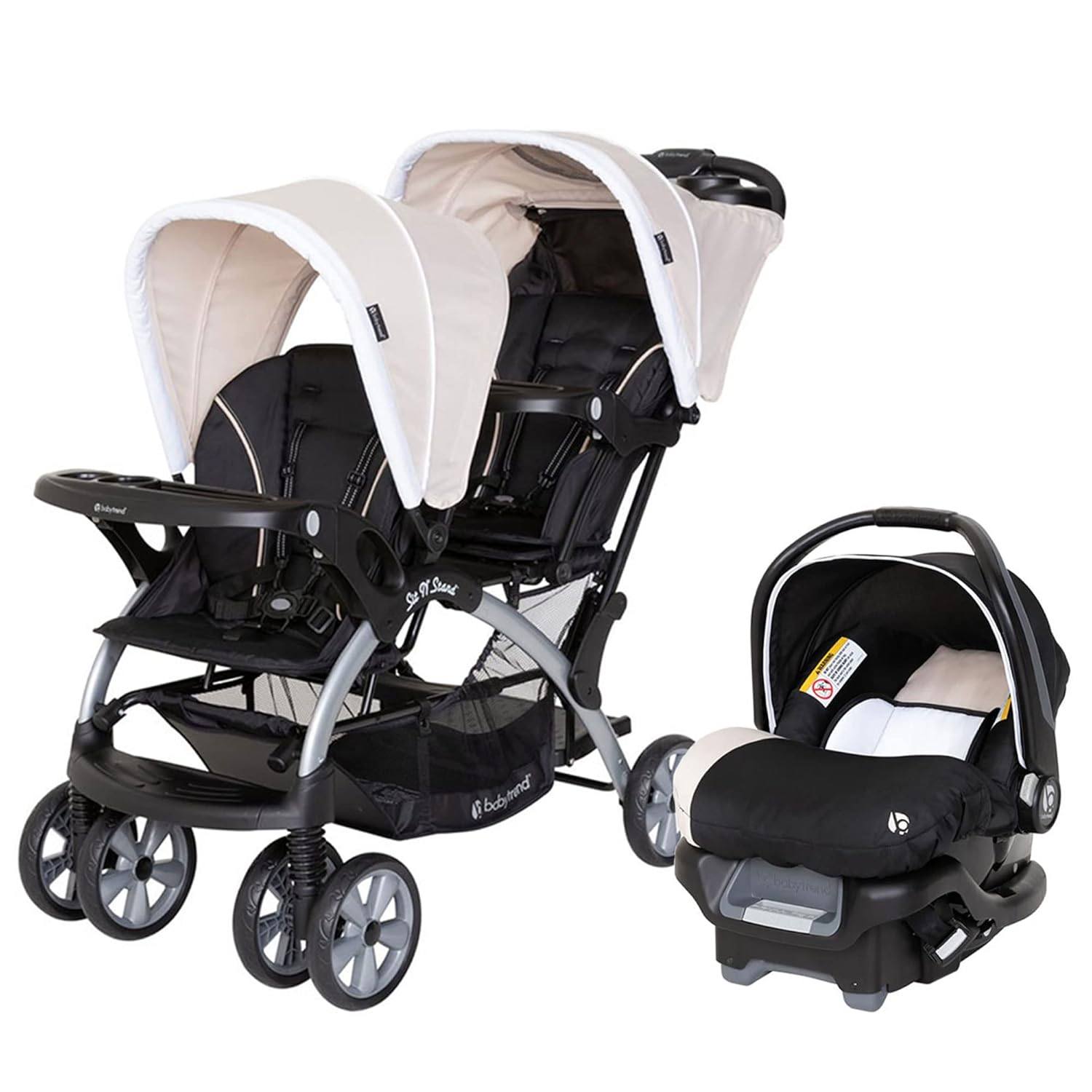Baby Trend Double Stroller and Car Seat