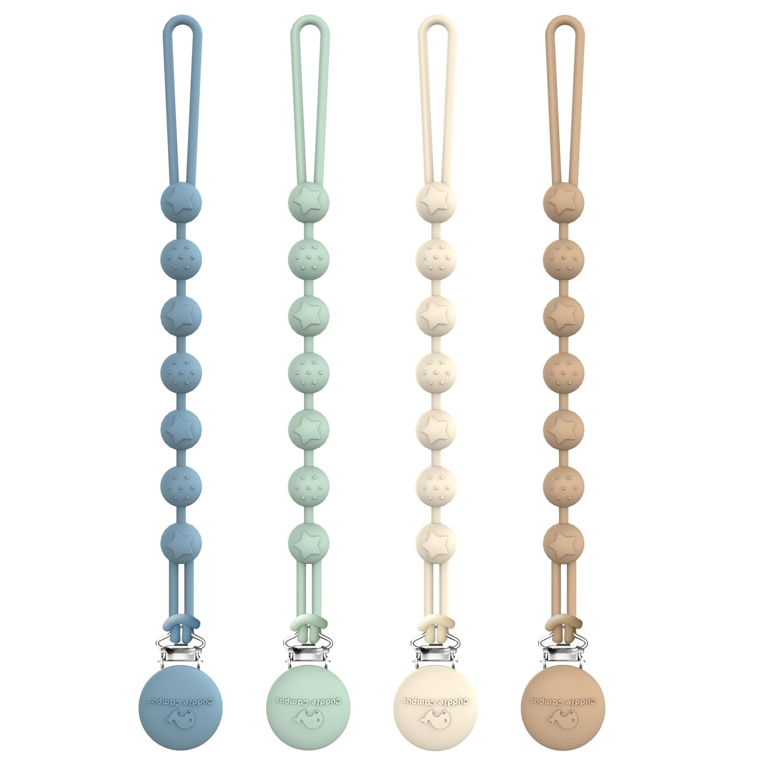 Cuddle Campus Silicone Pacifier Clip