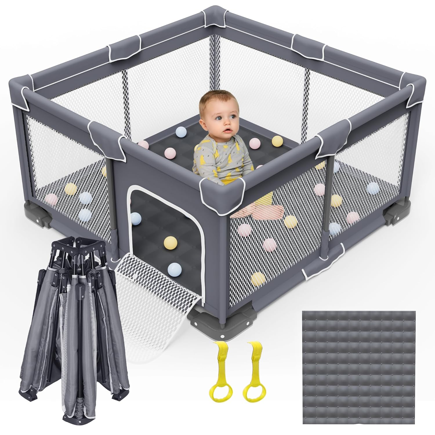 Grobeybees Foldable Playpen