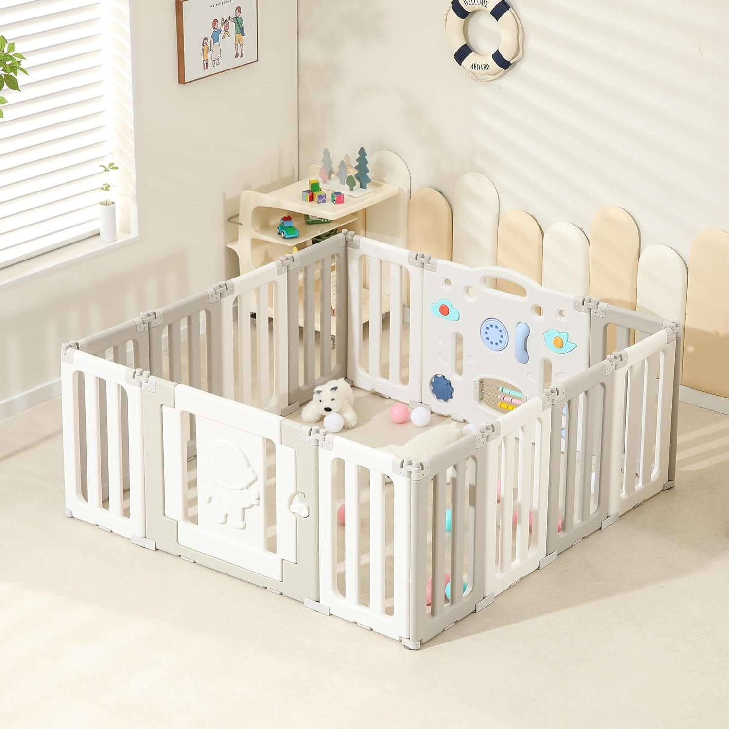 IFLETH Baby Play Pen
