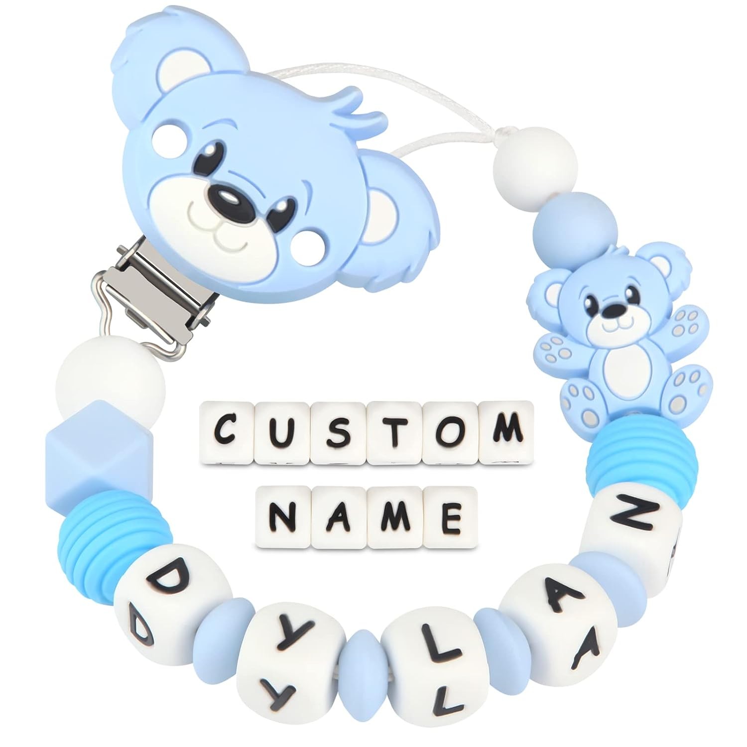 Kowlone Personalized Pacifier Clip
