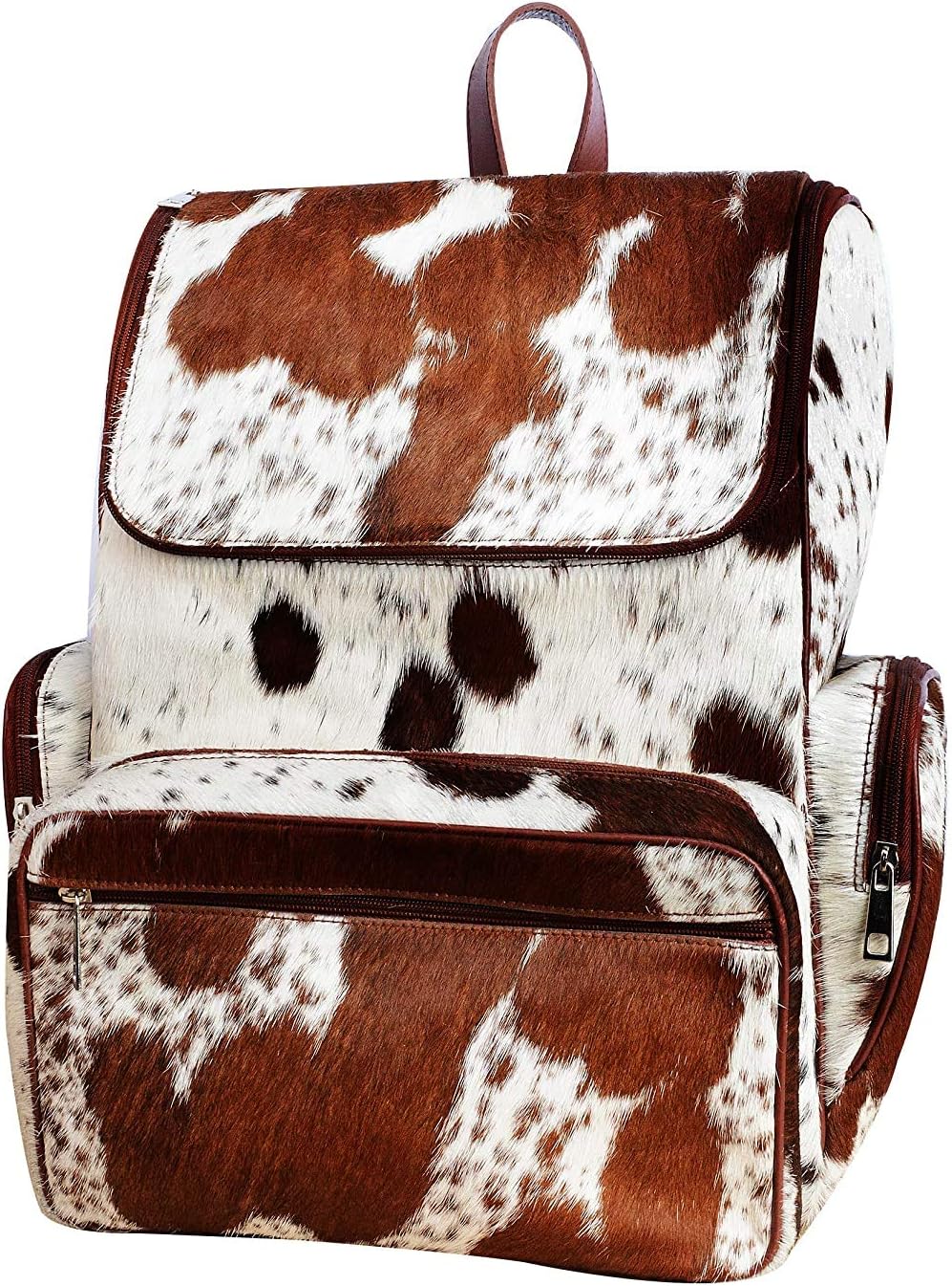 LP-FACON Cowhide Print Diaper Backpack