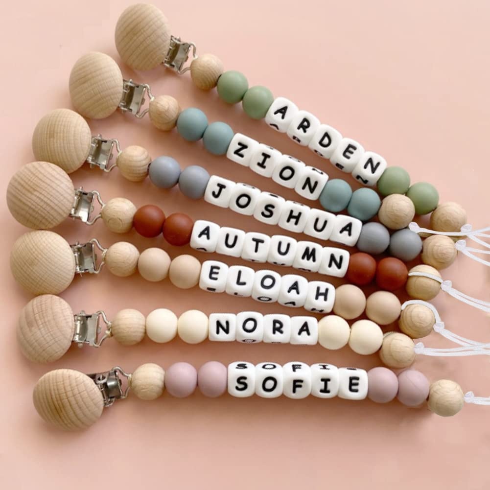 auysolty Personalized Pacifier Clip