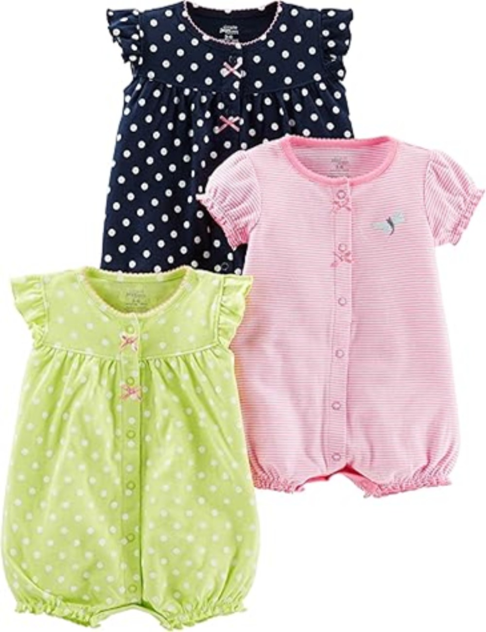 simple joys snap-up rompers