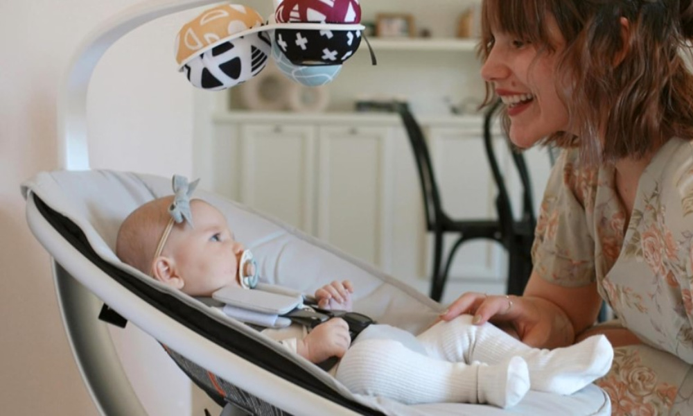 can baby sleep in mamaroo swing? | safe sleep practices